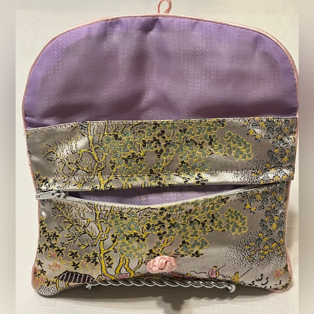 New! Beautiful Japanese purse, bag , tissue and mirror set - Picture 6 of 7